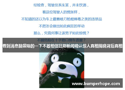 看到消息脑袋嗡的一下不敢相信狂刷新闻确认惊人真相揭晓背后真相 看到消息脑袋嗡的一下不敢相信狂刷新闻确认惊人真相揭晓背后真相